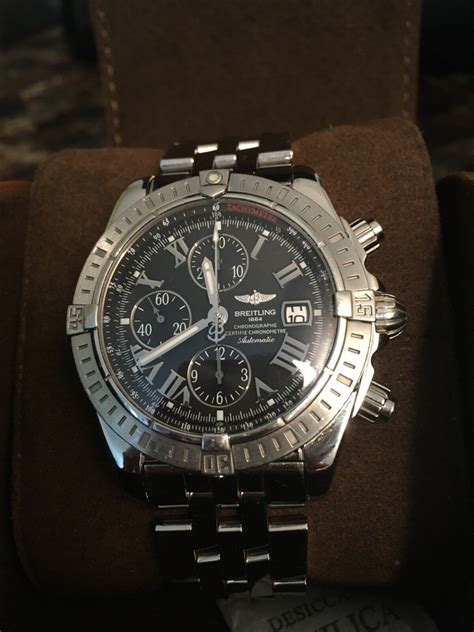 breitling chronographe certifie chronometre etanche 100m|breitling certifie chronometre 1884 b13356.